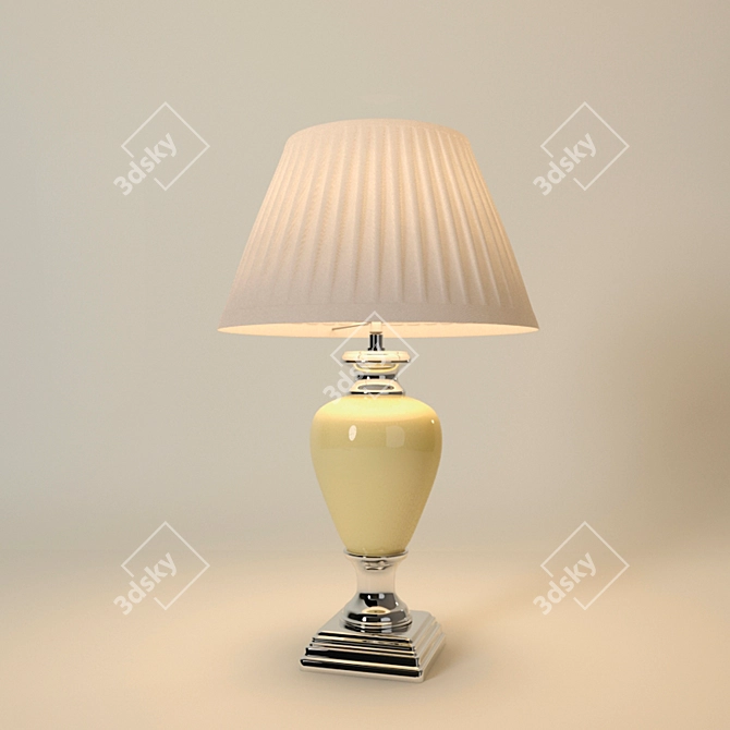 Ceramic Cracked Table Lamp 3D model image 1