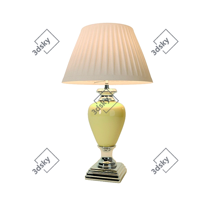 Ceramic Cracked Table Lamp 3D model image 2