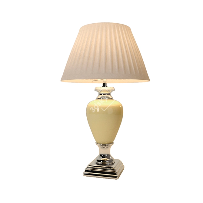 Ceramic Cracked Table Lamp 3D model image 3