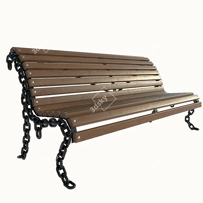 Urban Magic Bench 3D model image 1