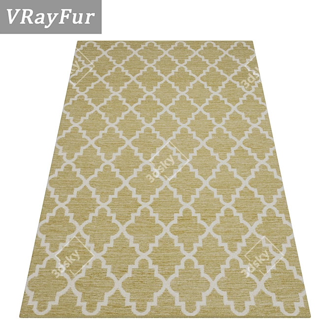 Luxury Carpet Set: High-Quality Textures 3D model image 2