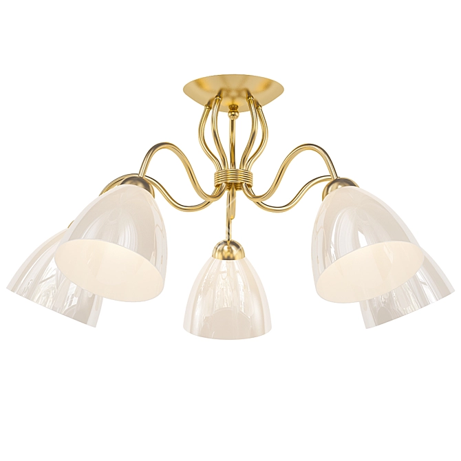 Elegant ALFA Adel Patin Chandelier 3D model image 1