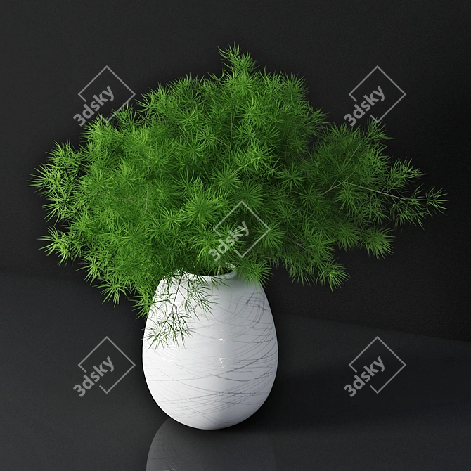 LSA Boulder Asparagus Vase 3D model image 2