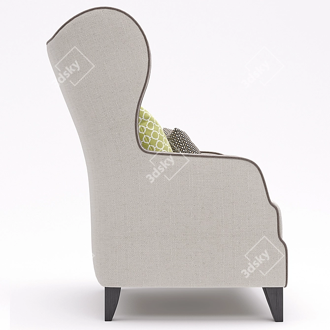 Tosconova Lyra Armchair: Stylish and Comfortable 3D model image 2