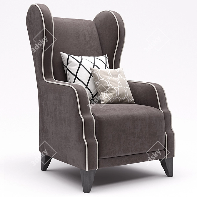 Tosconova Lyra Armchair: Stylish and Comfortable 3D model image 3