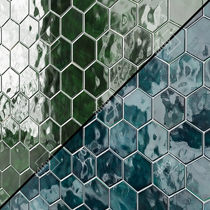 Stylish Hexagonal Tiles for every space 3D model image 1