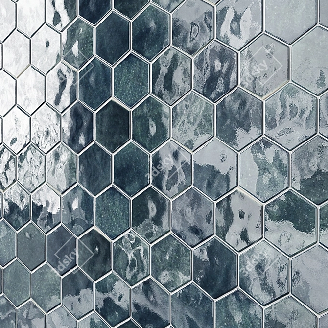 Stylish Hexagonal Tiles for every space 3D model image 3