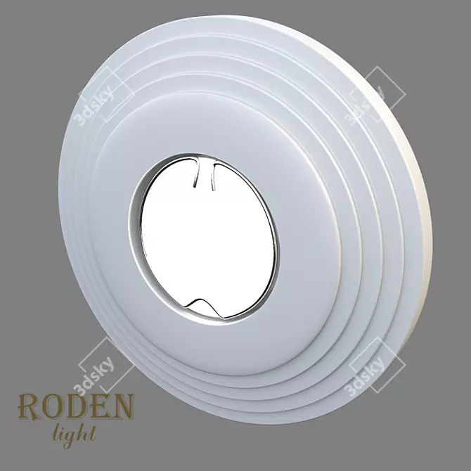 RODEN-light RD-116: Elegant Recessed Gypsum Lamp 3D model image 1