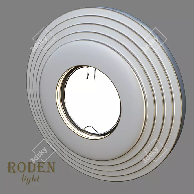 RODEN-light RD-116: Elegant Recessed Gypsum Lamp 3D model image 2