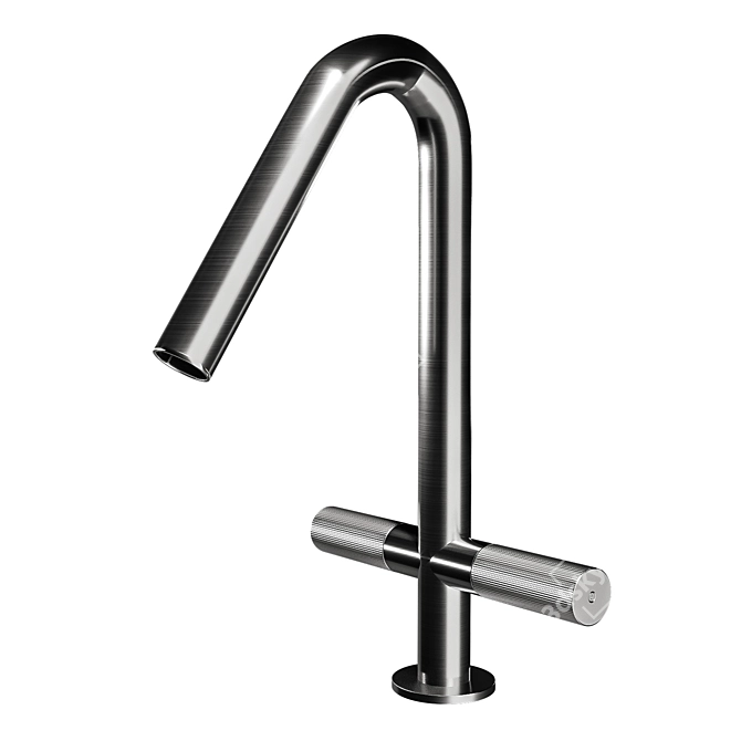 Minimalist Stainless Steel Tap 3D model image 1