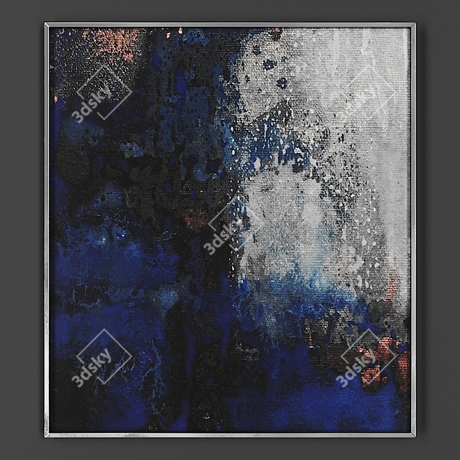 Elegant Framed Artwork 3D model image 1