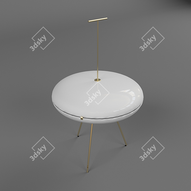 Elegant Luna Torchiere by TATO Italia 3D model image 2