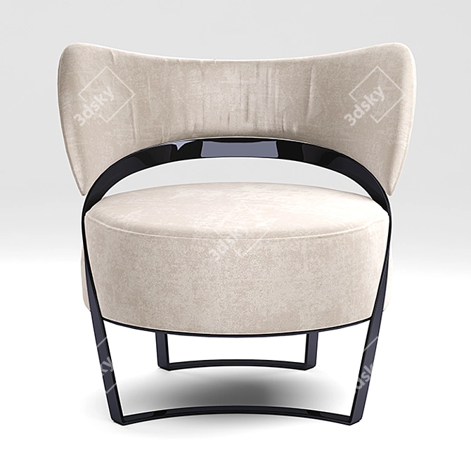 Luxury Gotham Armchair: Italian Elegance 3D model image 3