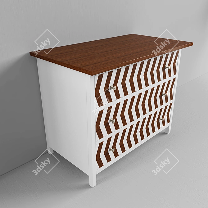 Multifunctional Drawer Storage Cabinet 3D model image 2