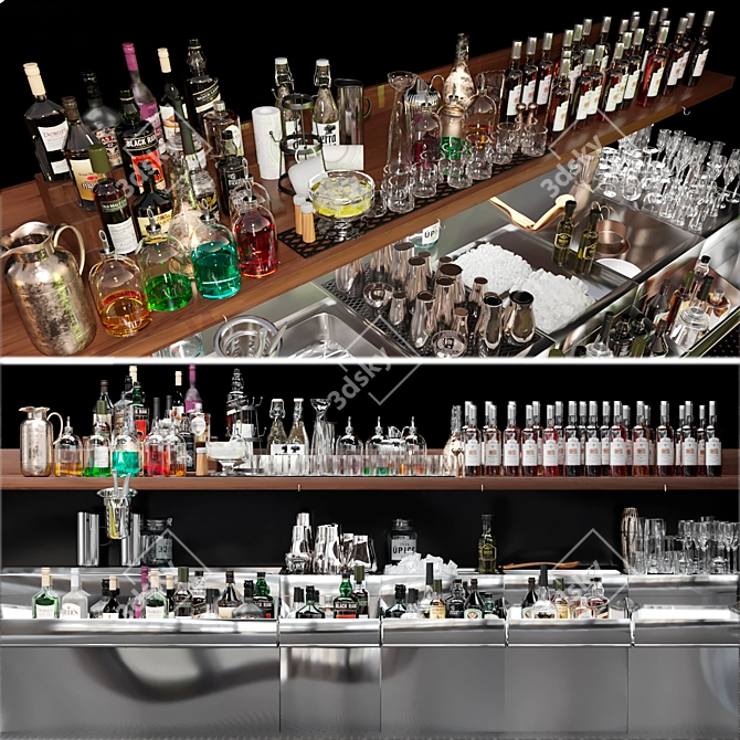 Ultimate Drink Collection: Pub, Bar, Cocktail, Ice, Whiskey 3D model image 4