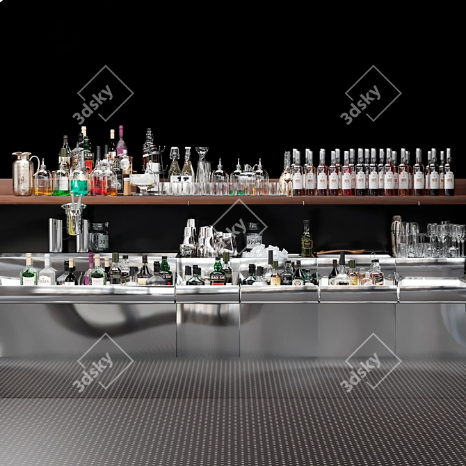 Ultimate Drink Collection: Pub, Bar, Cocktail, Ice, Whiskey 3D model image 2