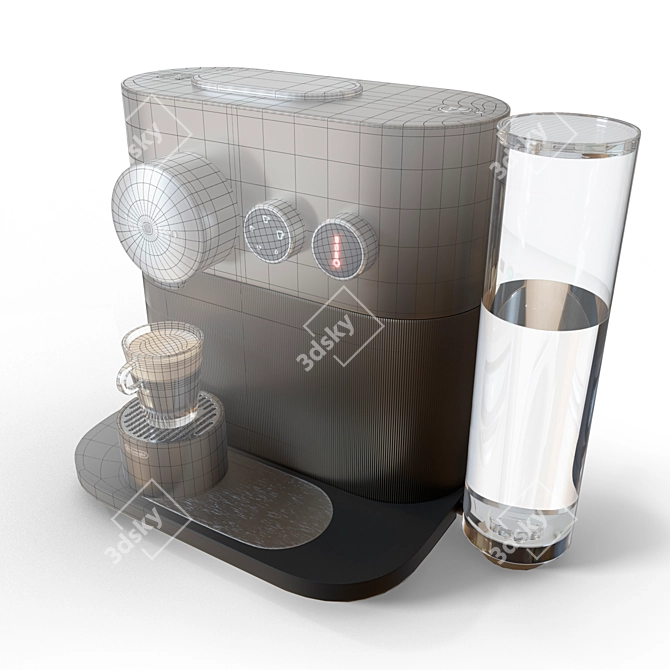 De'Longhi Expert EN 350G: Compact Nespresso Coffee Machine 3D model image 4