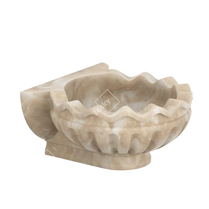 KM47 Marble Kurna: Split-resistant, Superior Quality 3D model image 1