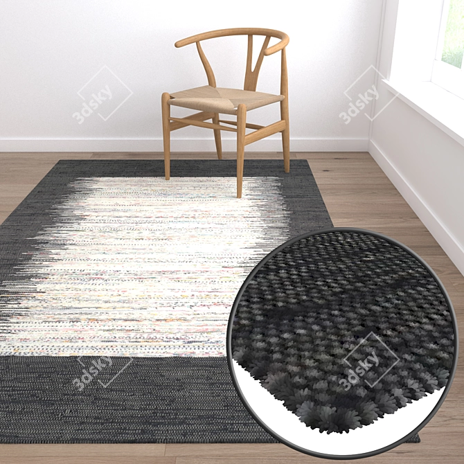 Luxury Carpets Set - High-Quality Textures 3D model image 5