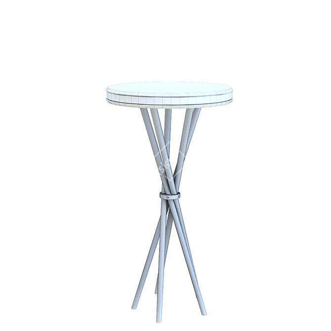 Modern Side Table with 3dsmax & Vray 3D model image 2