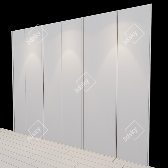 Title: Modern Izgolovie Panel - Prosvirin Ruslan Design 3D model image 2