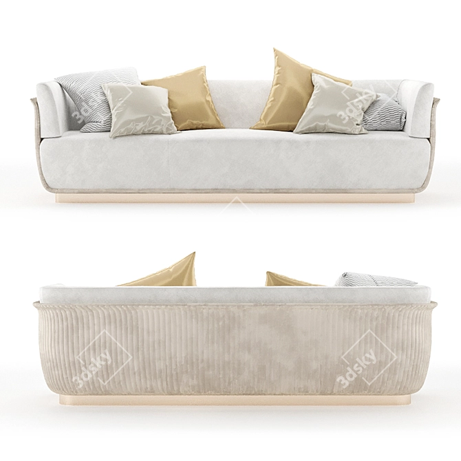 Allure Capital Luxurious Sofa 3D model image 1