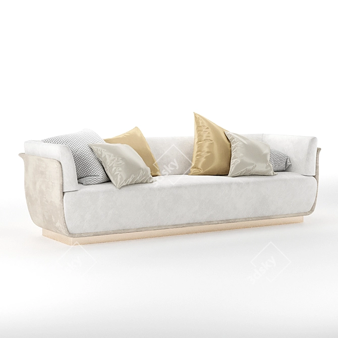 Allure Capital Luxurious Sofa 3D model image 2