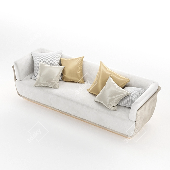 Allure Capital Luxurious Sofa 3D model image 3