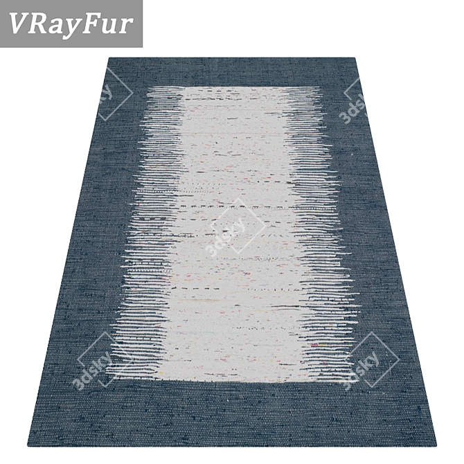 Luxury Textured Carpet Set 3D model image 2