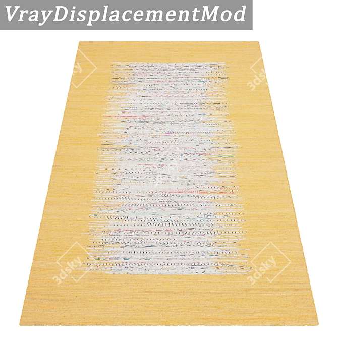 Luxury Textured Carpet Set 3D model image 3