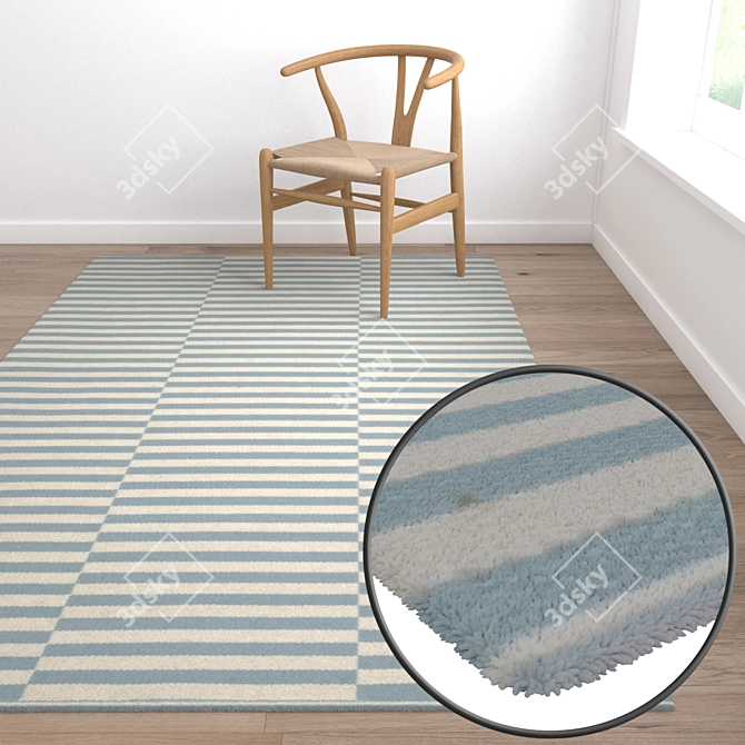 High-Quality Carpet Set 3D model image 5