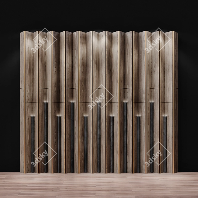 Modern Wall Panel with Generous Dimensions 3D model image 1