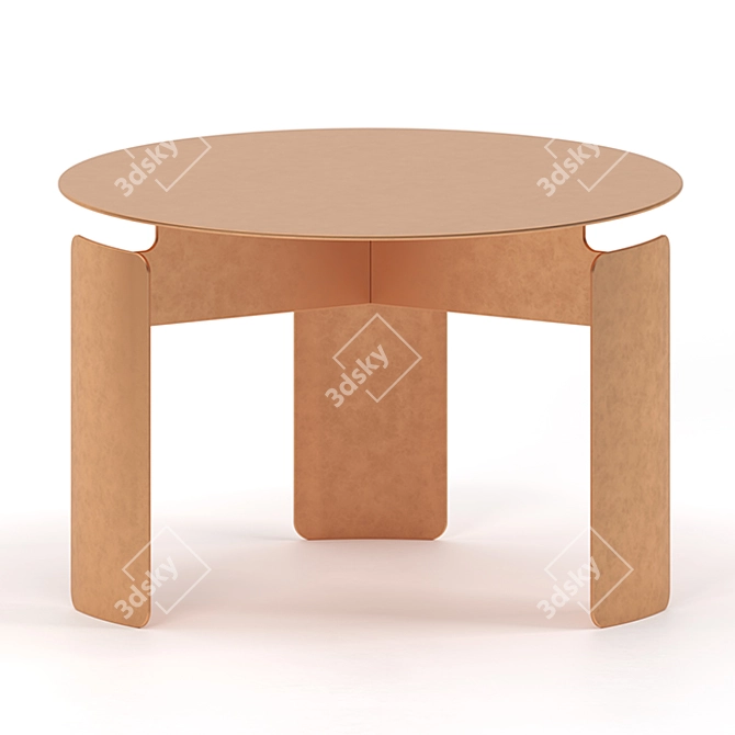 Sleek Shield Coffee Table 3D model image 1