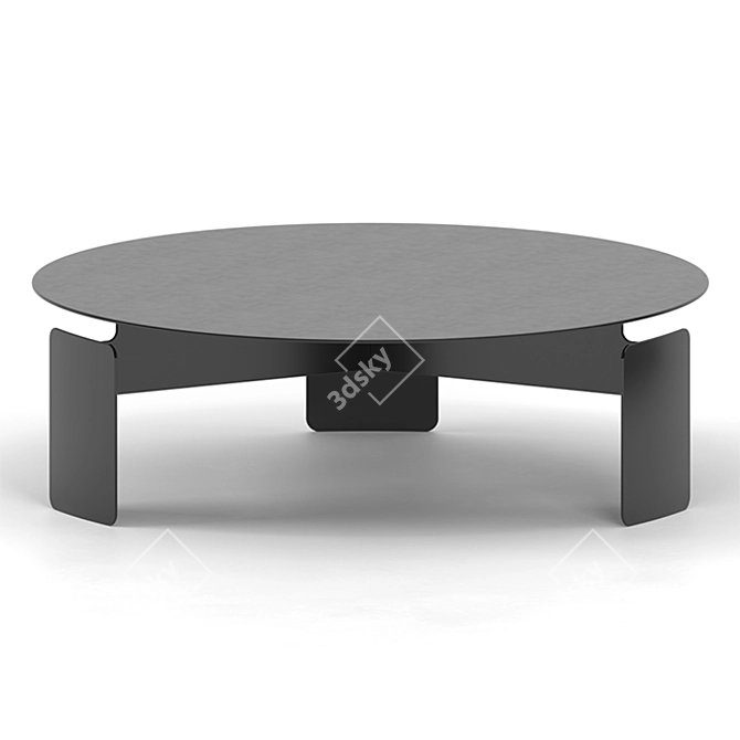 Sleek Shield Coffee Table 3D model image 2