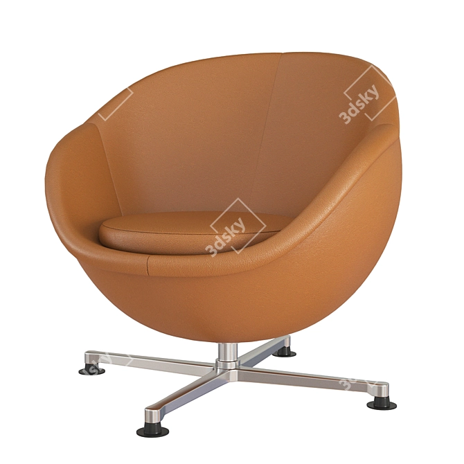 Modern High-End Chair 3D model image 1