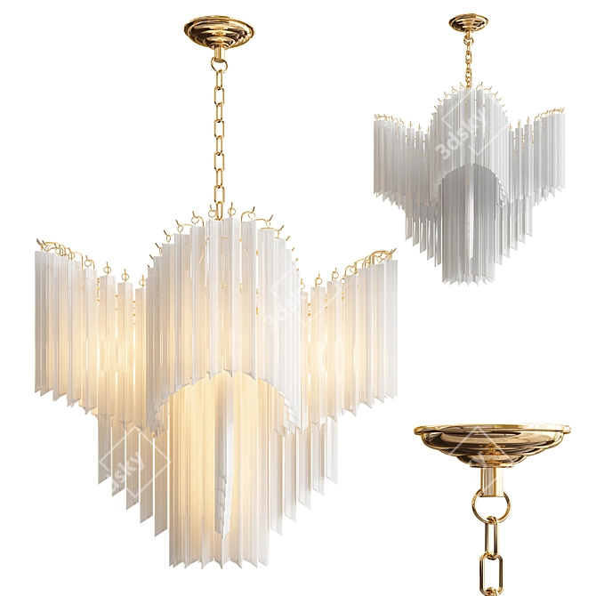 Stunning Pulsar Chandelier: Elegance Illuminated! 3D model image 5