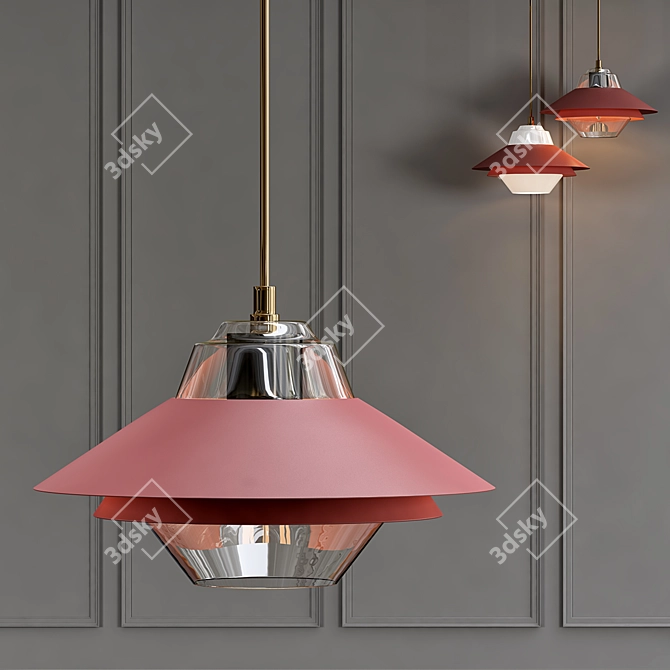 Sleek UFO Design Lamp - 2013 3D model image 1