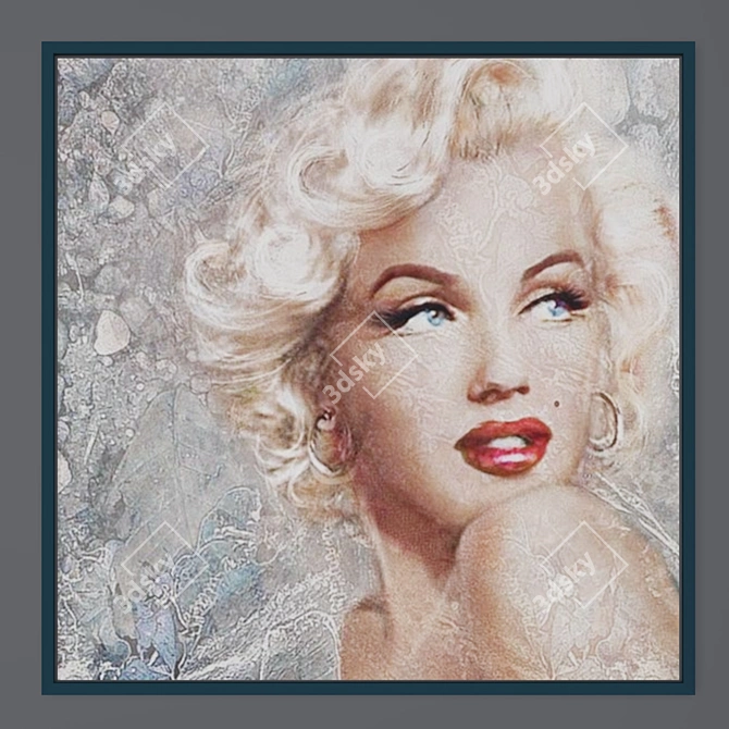 Title: Iconic Marilyn Monroe Canvas 3D model image 1