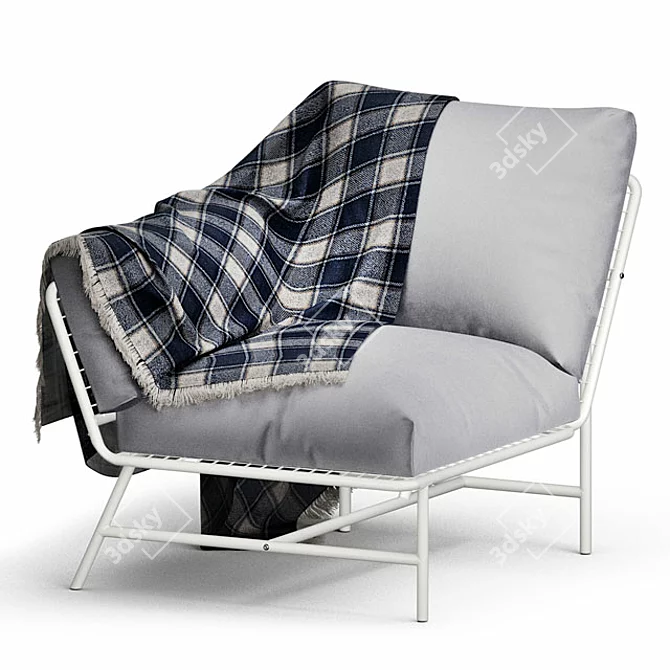 IKEA Outdoor Corner Armchair: Stylish and Cozy Addition 3D model image 1