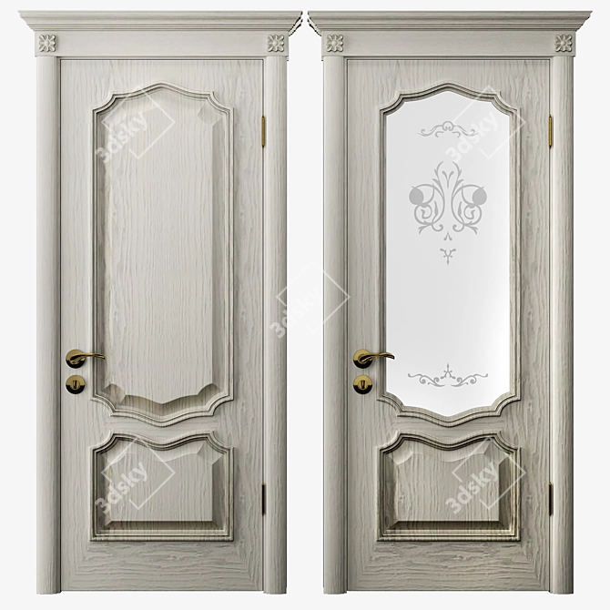 Elegant Prestige Classic Doors 3D model image 1