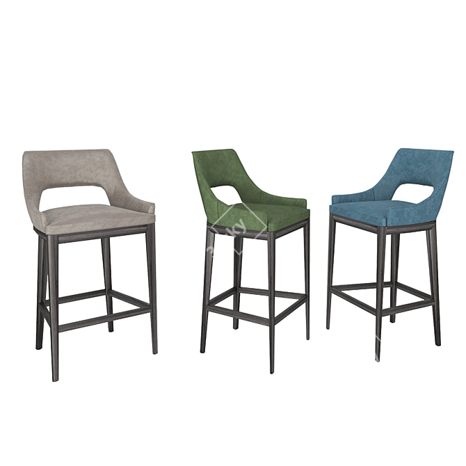 Elegant Marelli Grace Stool 3D model image 2