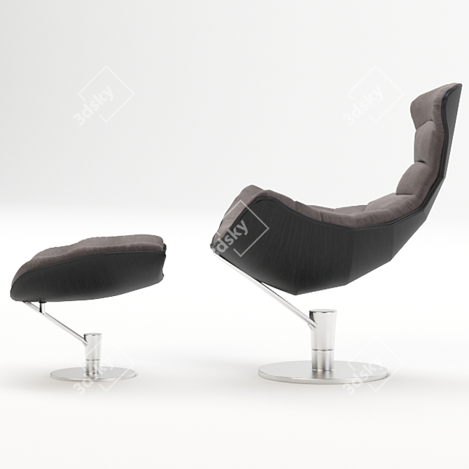 Modern Danish Lobster Chair 3D model image 5