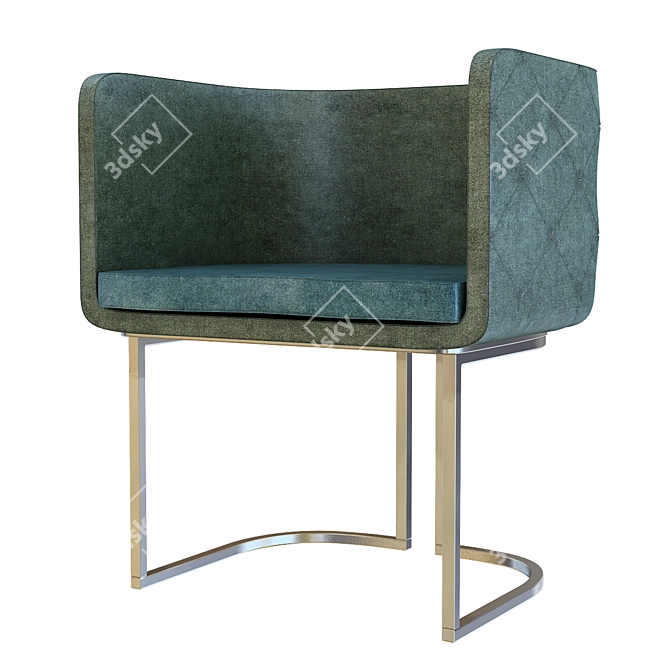 Modern Green Chair with 3DsMax & VRay Support 3D model image 1