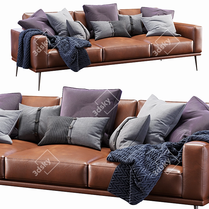 Modern Boconcept Carlton Sofa 3D model image 1