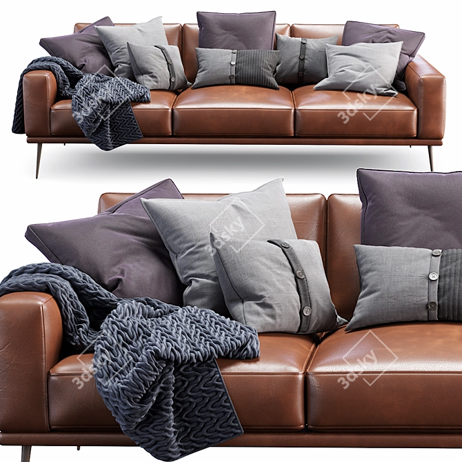 Modern Boconcept Carlton Sofa 3D model image 2