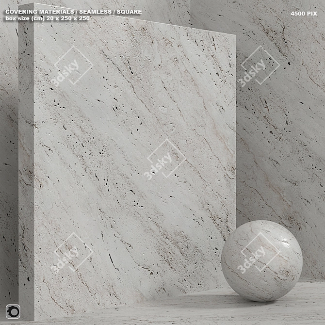 Seamless Stone Set 142 - High-Quality Material for Box Scenes 3D model image 1