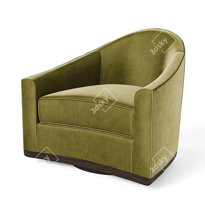 Aspen Swivel Lounge Chair 3D model image 1