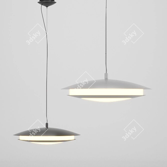 Elegant MONEVA-C Chandelier 3D model image 1