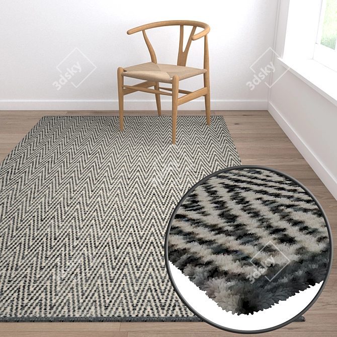 High-Quality Carpet Set 3D model image 5