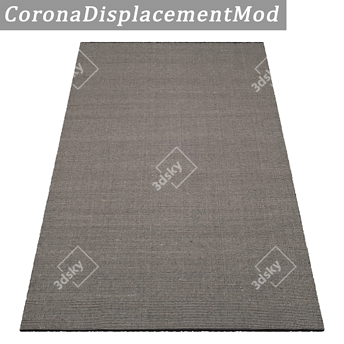 Versatile Set of 3 High-Quality Carpets 3D model image 4